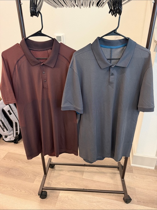 lululemon athletica Other - Lululemon Men's Polo Golf Shirts - Burgundy and Slate Blue